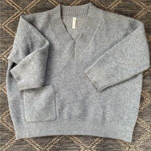 NAP Loungewear Gray Brushed Knit Sweater - Soft & Cozy